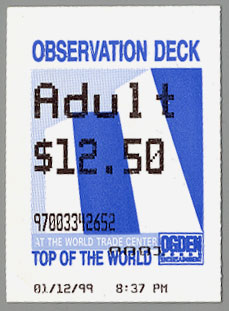 WTC Observation Ticket